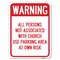 Signmission Warning All Persons Not Associated W/ Church Use Parking Area Own Risk Alum, 18" x 24", A-1824-22717 A-1824-22717 - alternate 1